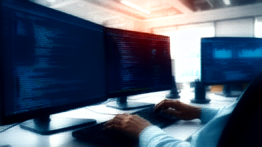 Developer implementing AI features in mobile app development environment