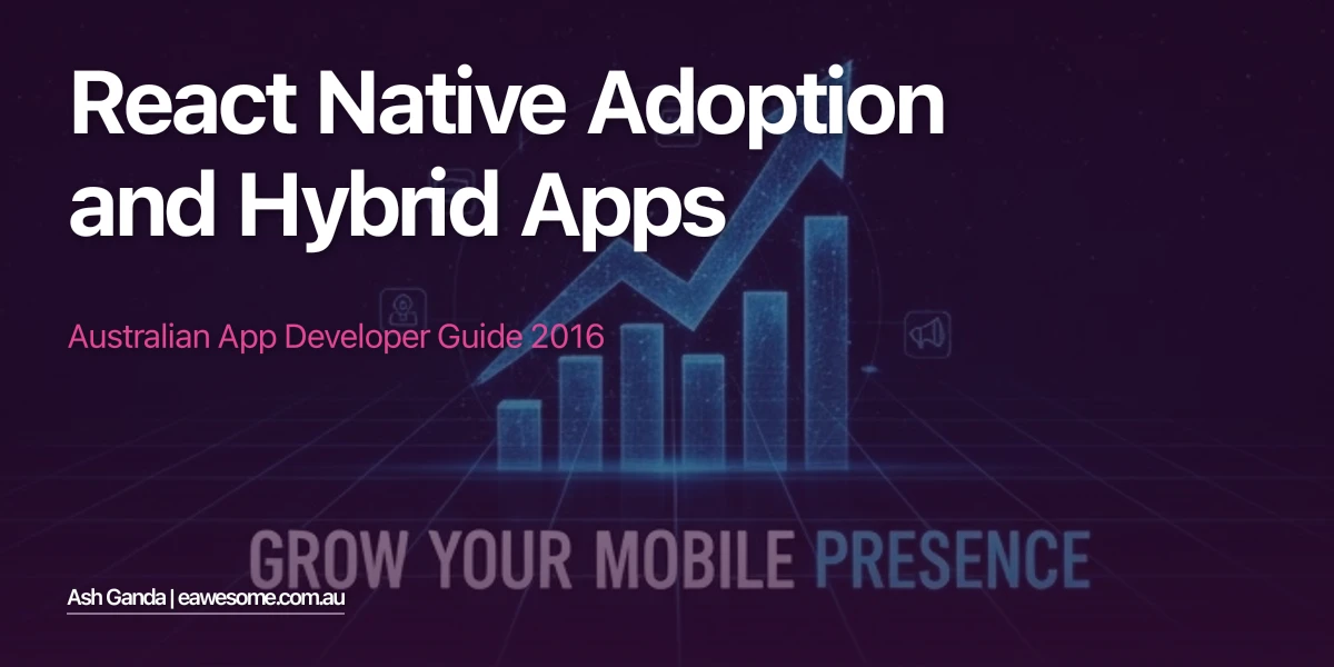 React Native Adoption And Hybrid Apps: Australian App Developer Guide 2016