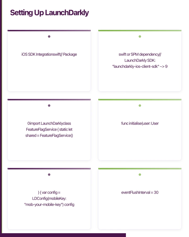 Setting Up LaunchDarkly Infographic