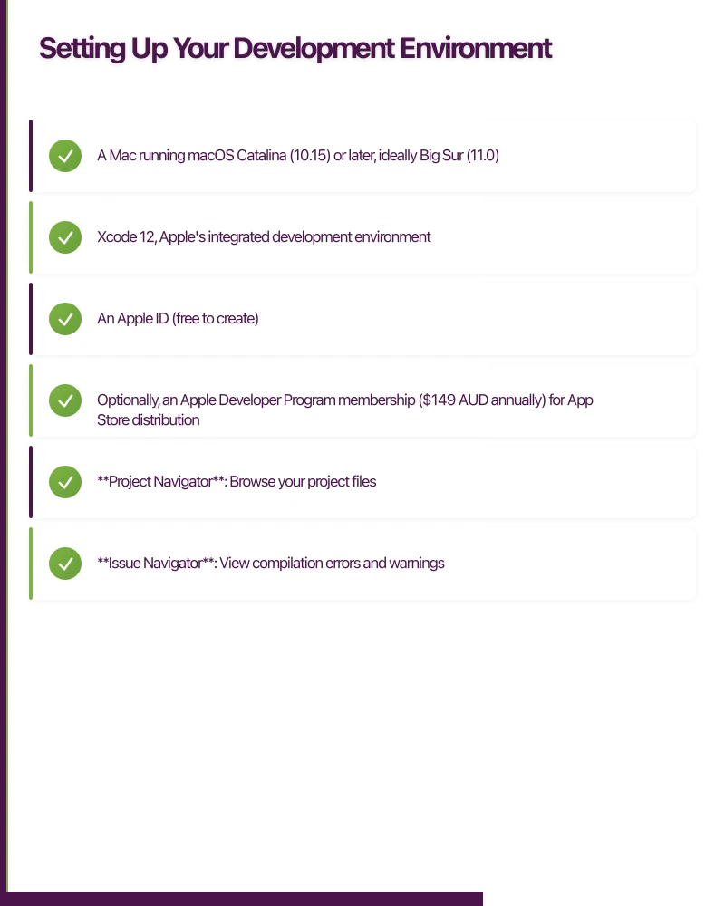 Setting Up Your Development Environment Infographic