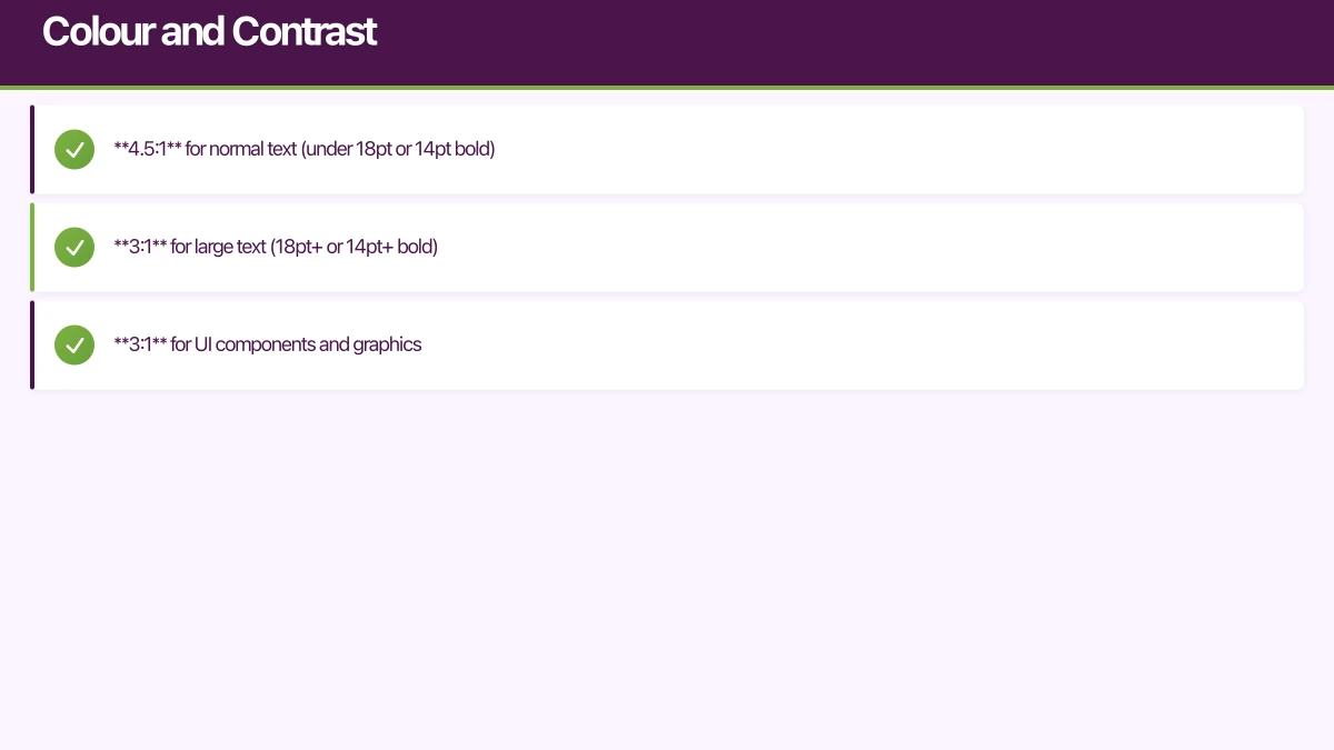 Colour and Contrast Infographic