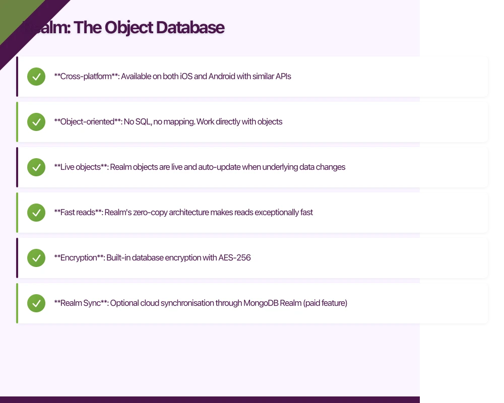 Realm: The Object Database Infographic