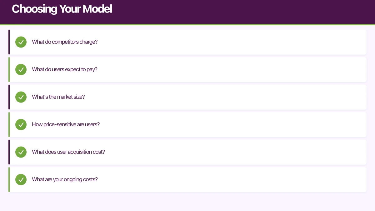 Choosing Your Model Infographic
