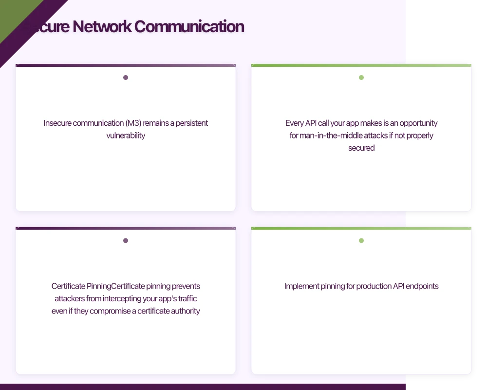 Secure Network Communication Infographic