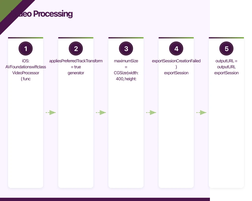 Video Processing Infographic