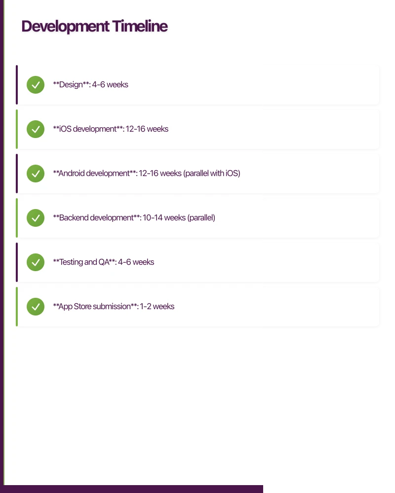 Development Timeline Infographic